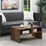 ArdenCraft Designer Premium Coffee Table With Handcrafted Wooden Detailing and Modern Appeal - Image 2