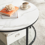 NovaLine Round Coffee Table With Storage - Image 3