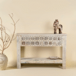 Rajwada Antique Reclaimed Teak Wood Console Table 134cm