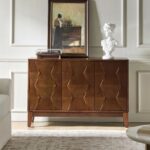 Nivaan Edge 45'' Sideboard With Solid Wood Legs