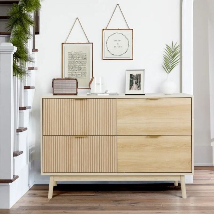 Ekatra Storage 47.2'' W Unfinished 4 - Drawer Dresser - Image 1