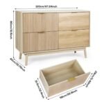 Ekatra Storage 47.2'' W Unfinished 4 - Drawer Dresser - Image 4