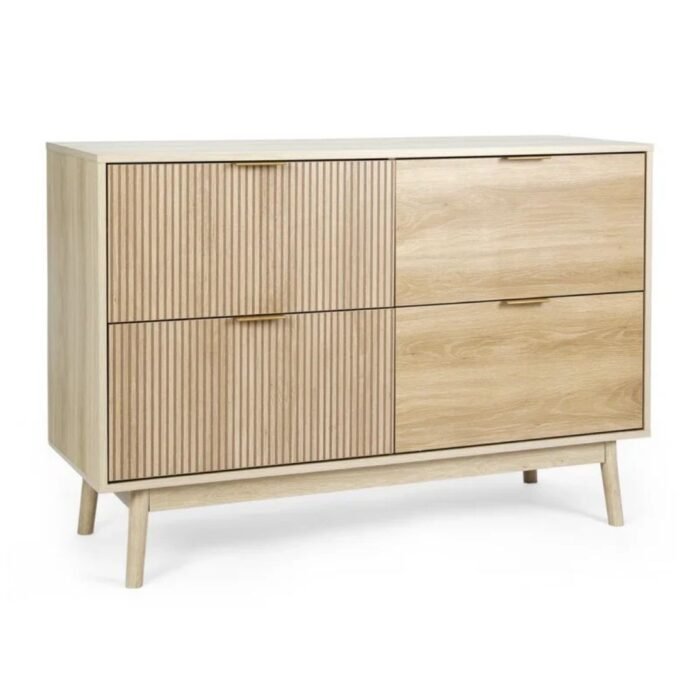 Ekatra Storage 47.2'' W Unfinished 4 - Drawer Dresser - Image 3