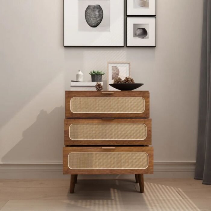 ZyraNest 3 Drawer 23.6" W Chest Dresser - Image 1
