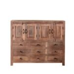 Mysore Charm Solid Elegant Teak Wood Sideboard with Drawers 100cm - Image 5