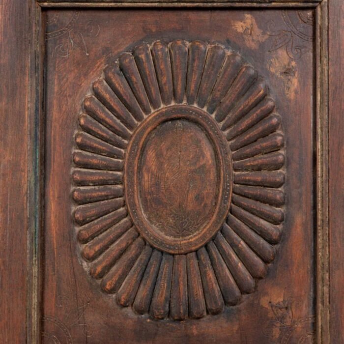 UrbanAura Antique Teak Wood Showcase 170cm - Image 4