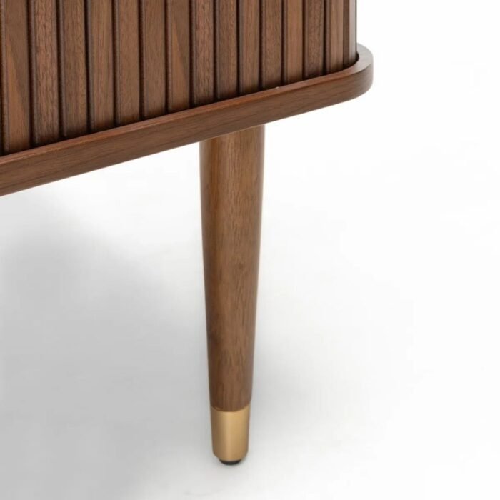 Samriddhi Edge 63" Wood Sideboard with 3 Drawer Mid Century Modern - Image 9