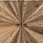 ModuSpace Modern Rustic Minimalistic Reclaimed Wood Cupboard Sunburst 90cms - Image 4