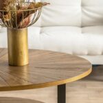 Mandala Edge Solid Wood Coffee Table - Image 3