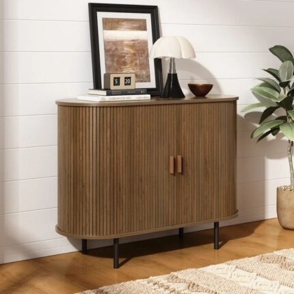 Sumukh Aura 40'' Sideboard Storage Cabinet With Doors And Shelves - Credenza Storage Cabinet