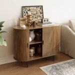 Sumukh Aura 40'' Sideboard Storage Cabinet With Doors And Shelves - Credenza Storage Cabinet - Image 3