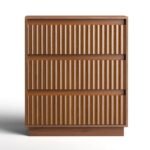 Trisha Harmony 3-Drawer Dresser 27.5"W Single Dresser With Waveform Fluted Panel - Image 6
