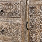 Nritya Tribal Motif Hand Carved Sideboard In Vintage Style 120cm - Image 4