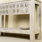 Rajwada Antique Reclaimed Teak Wood Console Table 134cm - Image 3