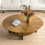 Mandala Edge Solid Wood Coffee Table - Image 8