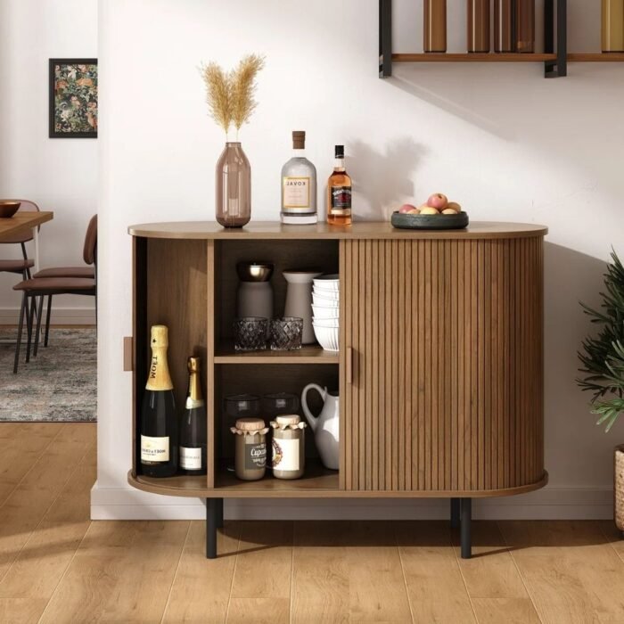 Sumukh Aura 40'' Sideboard Storage Cabinet With Doors And Shelves - Credenza Storage Cabinet - Image 6