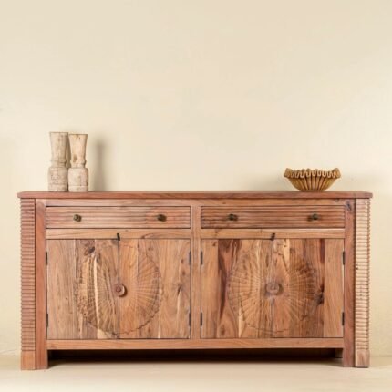 Agra Mahal Acacia Wood Sideboard Natural Elegance 180cm