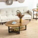Mandala Edge Solid Wood Coffee Table - Image 9