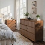 Trisha Harmony 3-Drawer Dresser 27.5"W Single Dresser With Waveform Fluted Panel - Image 10