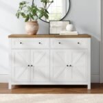 Dhara Nest 55.1" Modern Sideboard Buffet, Credenza With Storage Cabinets