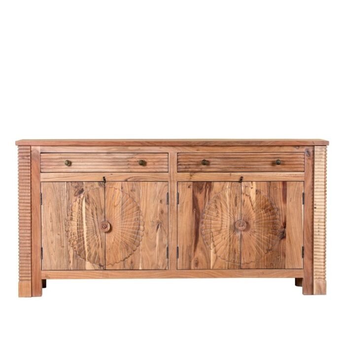 Agra Mahal Acacia Wood Sideboard Natural Elegance 180cm - Image 5
