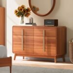 Avighna Modern Modern Dresser,6 Drawer Dresser With Storage,chest Of Drawers