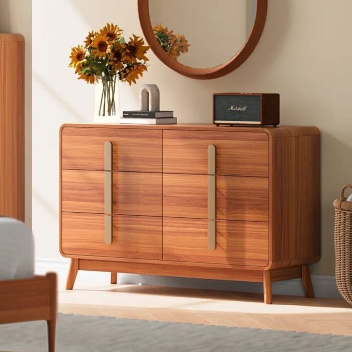 Avighna Modern Modern Dresser,6 Drawer Dresser With Storage,chest Of Drawers - Image 1