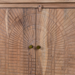 Aaranya Acacia Wood Ssideboard Geometric Design 180cm - Image 4