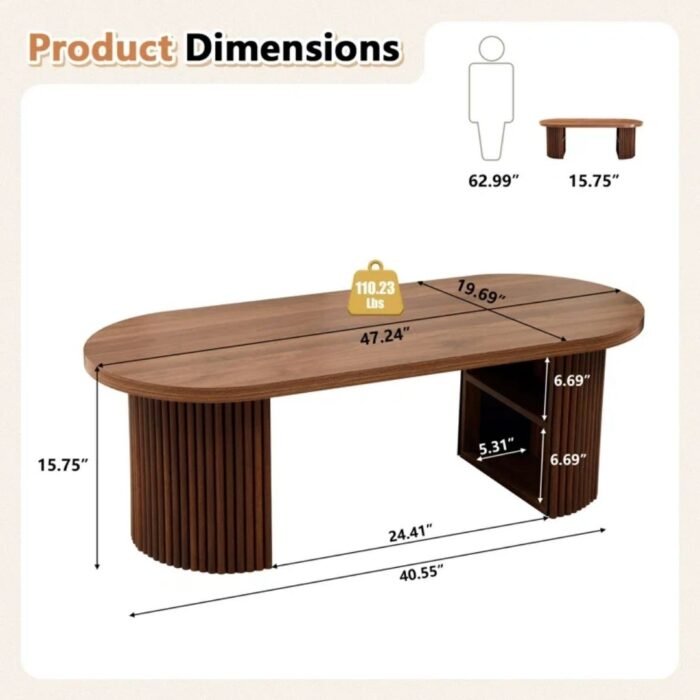Saanjh Glow Coffee Table With Storage - Image 8