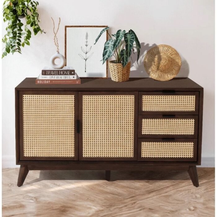 Neeraj Glow 58" 3 Drawer Sideboard Fully Assembled - Image 3