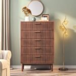 Utsav Luxe 5 Drawer 31.5" W Double Dresser, Modern Wood Drawer Double Dresser - Image 2