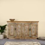 Utsav Hand Painted Bohemian Sideboard Reclaimed Wood 170cm