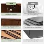 Nivaan Edge 45'' Sideboard With Solid Wood Legs - Image 5