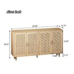 Nitya Grace 62.2'' Sideboard with 4 Rattan Doors - Image 4