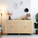 Nitya Grace 62.2'' Sideboard with 4 Rattan Doors