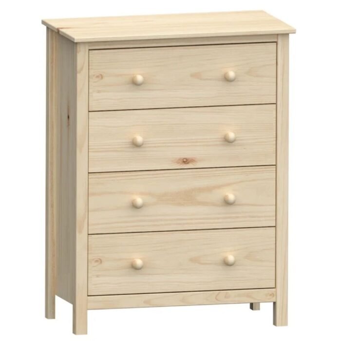 Tattva Essence 4 Drawer 30" Solid Wood - Bedroom, closet or living room by - Image 4