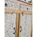 Aarambh Heritage hand Carved Sideboard 150cm - Image 4
