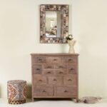 Jaipur Aura Handcrafted Teak Wood Chest of Drawers Ibiza Style 100cm
