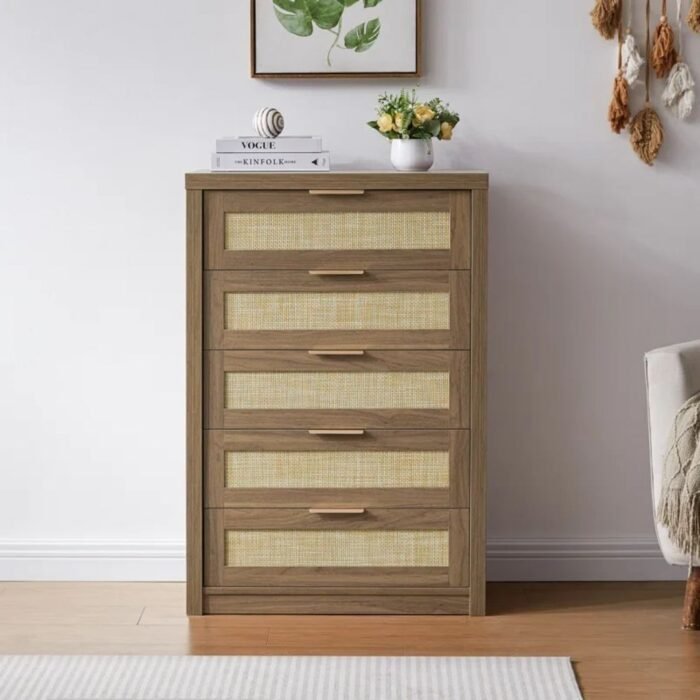 Aaranya 26.4" W 5 - Drawer Dresser - Image 5