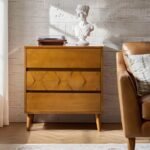 Myrah Edge 30''W Mid-Century Modern 3 - Drawer Dresser - Image 2