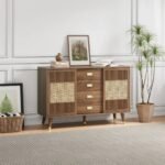 Kanika Curve 47.24'' Wide 3 Drawer Sideboard - Image 2