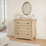 Aaranya Luxe 3-Drawer Dresser - Tall Boho Dresser With Curved Legs