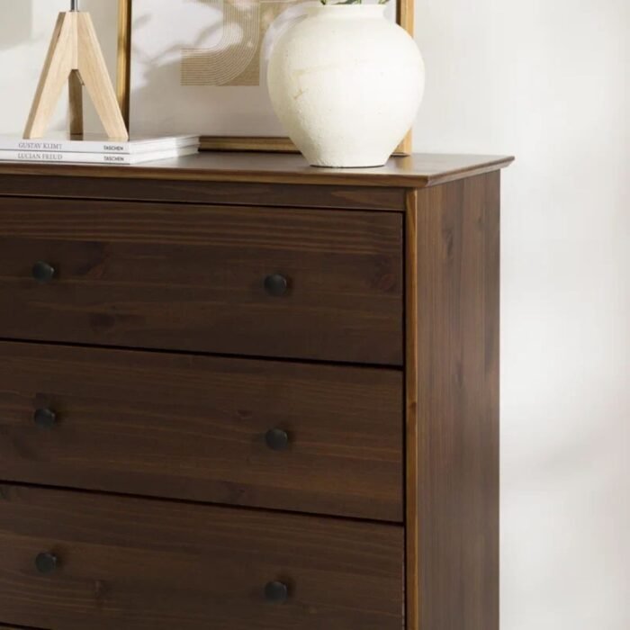 RaagaWood Solid Wood 4-Drawer Dresser - Image 8