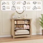 Aaranya Luxe 3-Drawer Dresser - Tall Boho Dresser With Curved Legs - Image 7