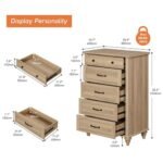 Saakar 26.8'' W 5 - Drawer Dresser - Image 6