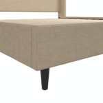 NatureNest King Upholstered Wingback Bed - Image 4