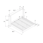 NatureNest King Upholstered Wingback Bed - Image 11