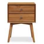 Suhano Nightstand with Solid Wood Base - Image 6