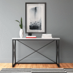 Dwaarika – N 48'' Marble Top Console Table - Image 2