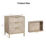 Luma 3 - Drawer Nightstands with Storage Table Bedside Table - Image 7